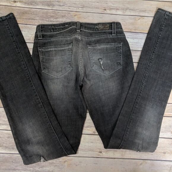 Paige Jeans Gray distressed straight leg Skyline size 25 - Picture 4 of 8